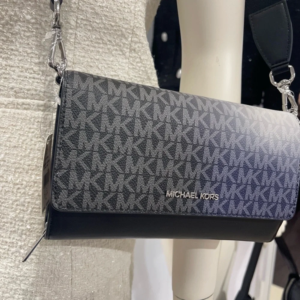 Michael Kors Black and Blue Crossbody Bag - Picture 8 of 16